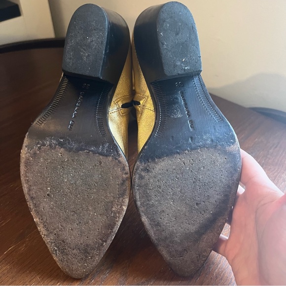 Barbara Bui Gold Leather Boots - Picture 13 of 13